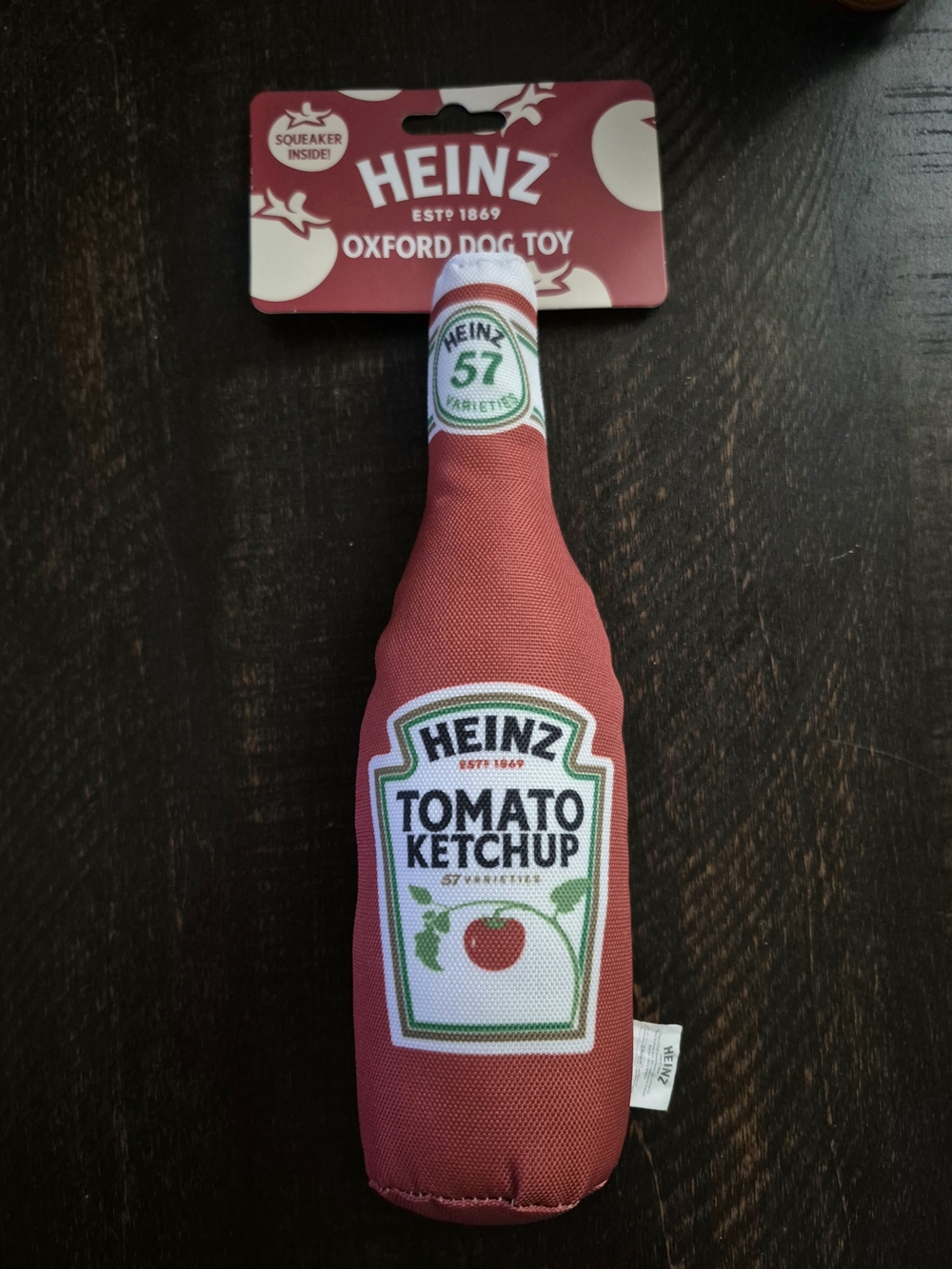 Heinz Tomato Ketchup Oxford Dog Toy